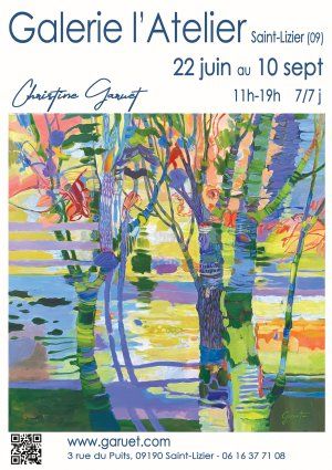 Christine Garuet à la Galerie l'Atelier, couleurs, sens et profondeur