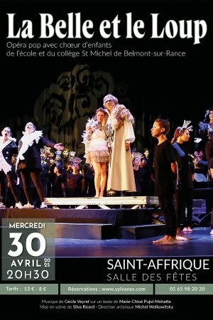 LA BELLE ET LE LOUP, opera pop jeune public avec chœur d'enfants.