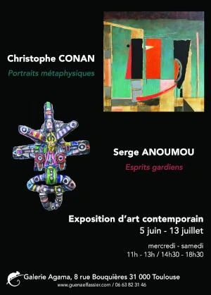 Exposition de Christophe Conan et de Serge Anoumou