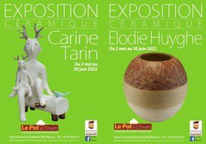 Expositions C.Tarin et E.Huyghe au Pot à l'Envers à Moissac.