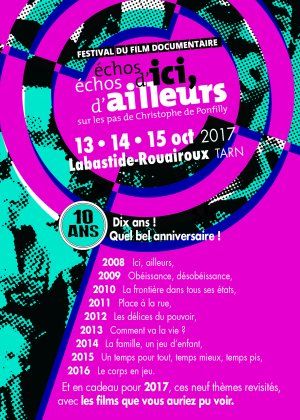 Echos d'ici, échos d'ailleurs, sur les pas de Christophe de Ponfilly, Festival du film documentaire 10ème édition