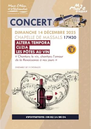 Chantons le vin, chantons l'amour de la Renaissance à nos jours.