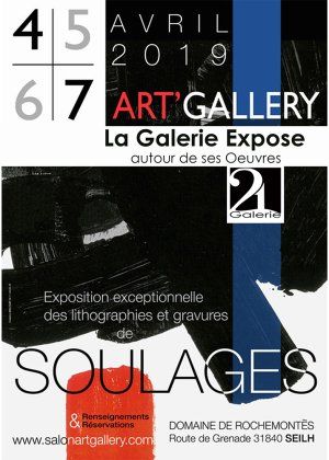 La galerie 21 autour de Soulages