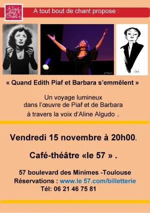  « Quand Barbara et Edith Piaf s'emmêlent » 