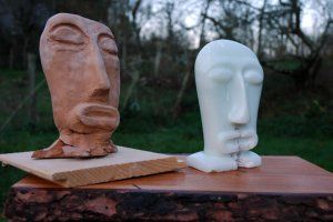 Sculpture sur talc (pierre tendre)