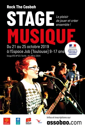 Stage musique Rock The Casbah - Toussaint 2019