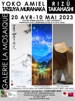 [EXPOSITION] ART JAPONAIS ; YOKO AMIEL, TATSUYA MURANAKA & RIZÜ TAKAHASHI 