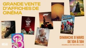 Grande vente d'affiches de cinéma
