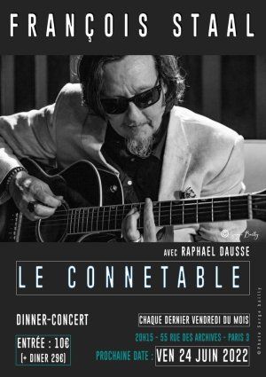 François Staal en concert à Paris au Connétable le 24/06