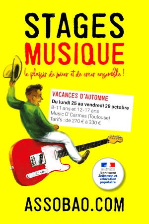 Stages musique pour les jeunes à Toulouse (vacances d'automne)