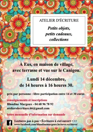Petits objets, petits cadeaux, collections • Atelier d'écriture