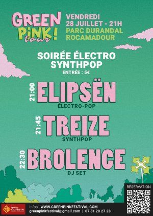 Soirée électro-pop avec le GREEN PINK! TOUR