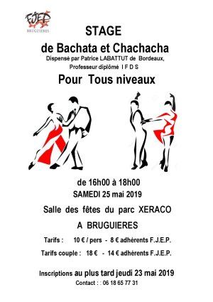 Stage de danses: Bachata et Chachacha
