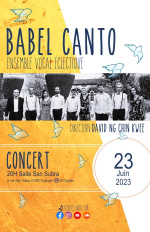 Concert du groupe vocal Babel Canto