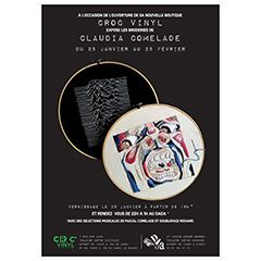Les Broderies R'n'R de Claudia Comelade chez Croc Vinyl