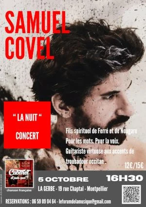 Samuel Covel, nouvel album "La nuit"