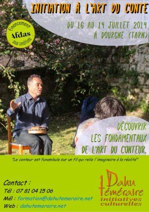 Stage d'initiation à l'art du conte • inscriptions ouvertes