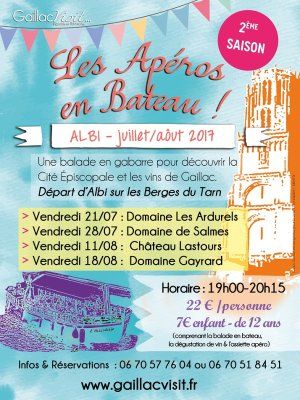 Apero en bateau Albi