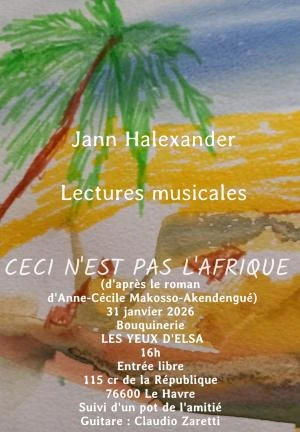 Lectures 'Ceci n'est pas l'Afrique' à la Bouquinerie LES YEUX D'ELSA