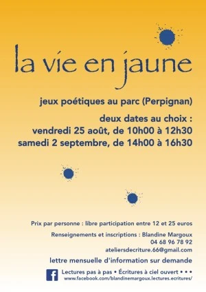 La vie en jaune • Jeux poétiques au parc