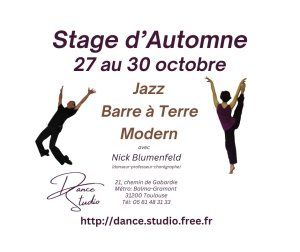 Stage de Danse Vacances d'Automne à Toulouse
