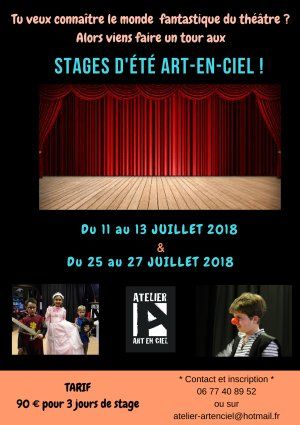 Stage de Théâtre enfants et ados vacance d'été (juillet) proche de Toulouse