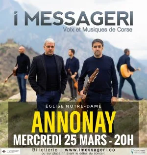 Concert groupe I MESSAGERI - Voix et musique de Corse