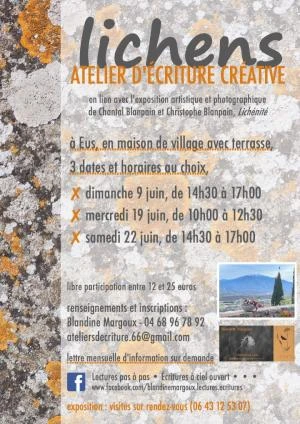 Lichens • Atelier d'écriture créative