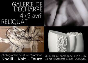 Exposition RELIQUAT Photographie Peinture et Céramique du corps