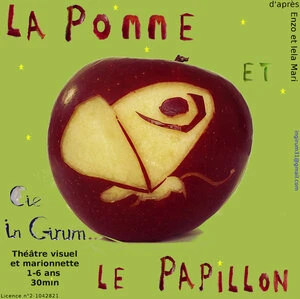 La pomme et le papillon