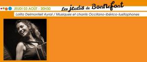Les Jeudis de Bonnefont : Lolita Delmonteil Ayral