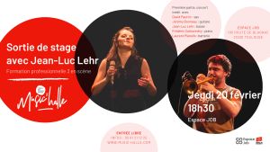Concert sortie de stage avec Jean-Luc Lehr [Formation pro 3 de Music'Halle]