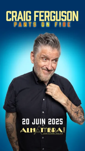Craig Ferguson en spectacle à l'Alhambra à Paris le 20 juin 2025
