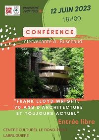 "Frank Lloyd Wright, 70 ans d'architecture et toujours actuel"