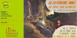 La littérature orale, une parole pour aujourd'hui