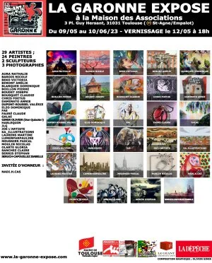 La Garonne Expose à la Maison des Associations de Toulouse 