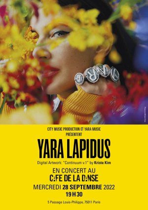 Yara Lapidus au Café de la Danse le 28/09