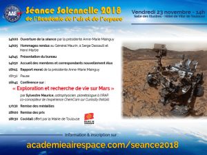Séance Solennelle de l'Académie de l'Air et de l'Espace 2018