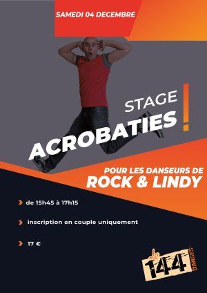 Stage acrobaties pour danseurs de rock et lindy