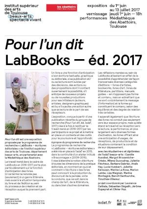 "Pour l'un dit" LabBooks — éd. 2017