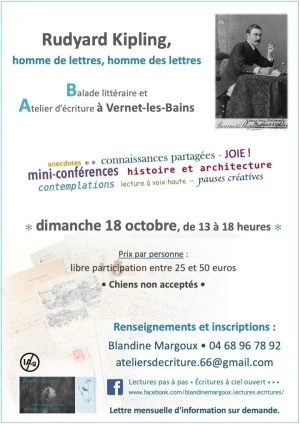 Rudyard Kipling, homme de lettres, homme des lettres • Balade & Atelier d'écriture