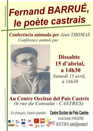 Conférence "Fernand Barrué, le poète castrais"