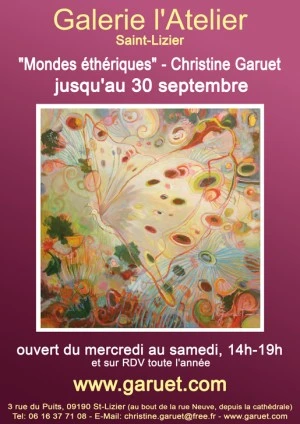 "Mondes éthériques", peinture de Christine Garuet