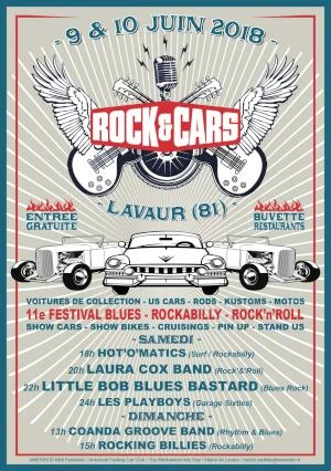Festival ROCK'&'CARS à Lavaur (81) les 9 et 10 juin 2018