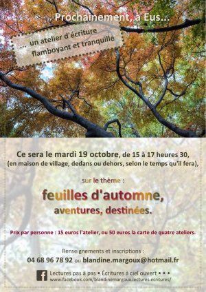 Feuilles d'automne, aventures, destinées • Atelier d'écriture