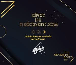Réveillon du Nouvel An au SevenBistro : Une Soirée Gourmande et Musicale