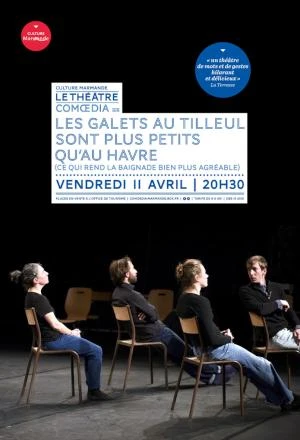 Les galets au Tilleul sont plus petits qu'au Havre (ce qui rend la baignade bien plus agréable)