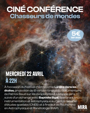 Ciné-conférence sur les exoplanètes : "Chasseurs de mondes" de Patrick Baud