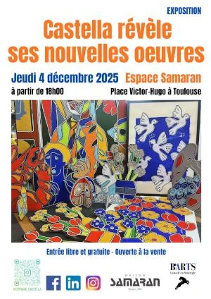 Les nouvelles oeuvres de l'artiste Stephane Castella s'exposent à l'Espace Samaran
