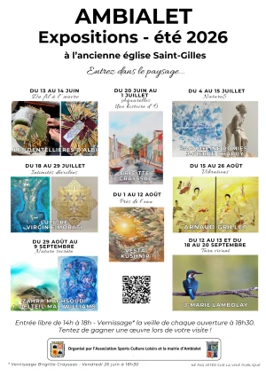 Expositions de l'été à Ambialet